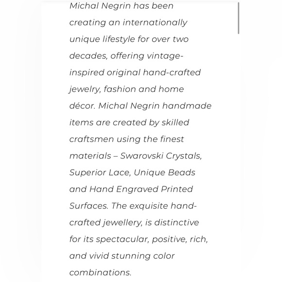 Michal Negrin Multi-Colored Cip-on Earrings - Picture 6 of 6